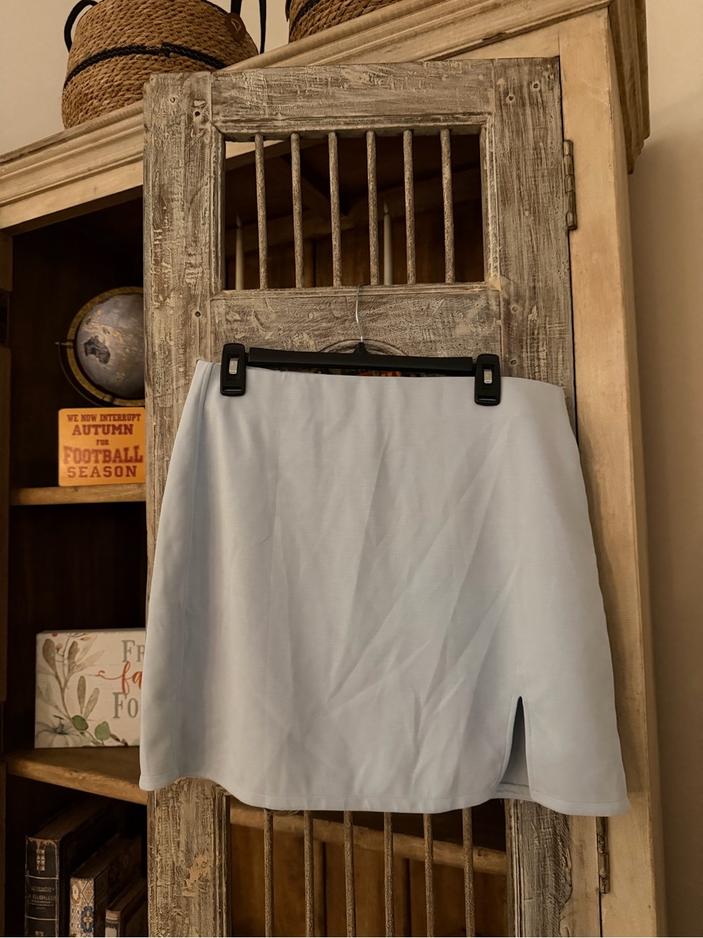 lululemon athletica Light Blue Mini Skirt with Side Slit